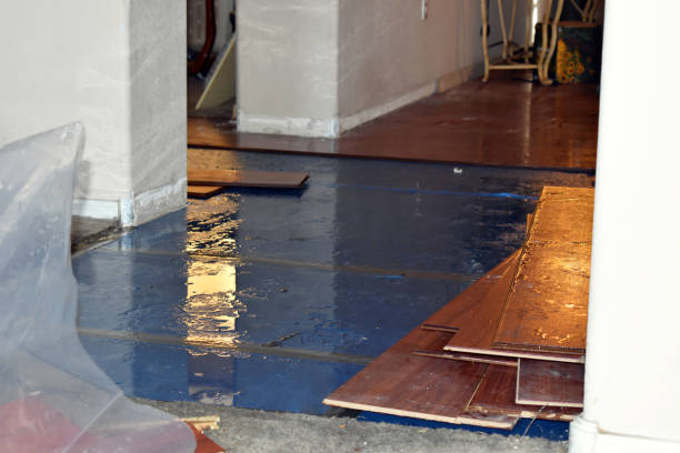 Professional Water Damage Restoration technician working in Lancaster, CA